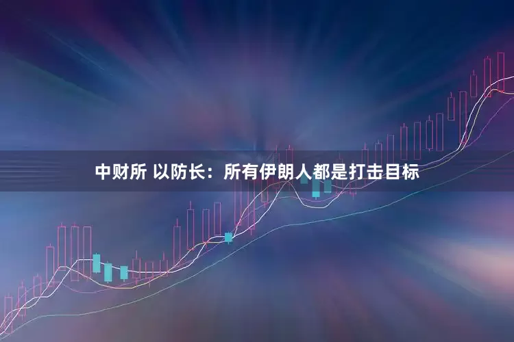 中财所 以防长：所有伊朗人都是打击目标